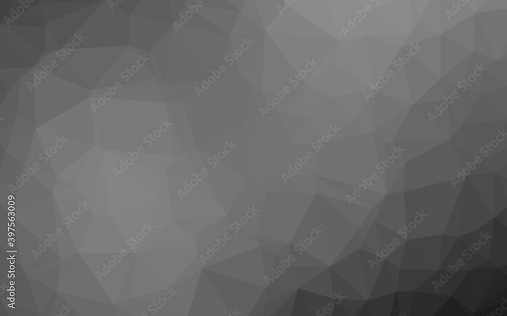 Light Silver, Gray vector shining triangular pattern. Light Silver, Gray vector shining triangular pattern.