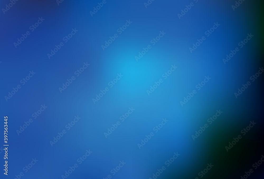 Fototapeta premium Dark BLUE vector blurred shine abstract background.
