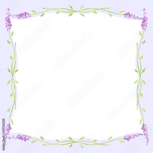 Wallpaper Mural 優しいタッチのラベンダーのフレーム Torontodigital.ca