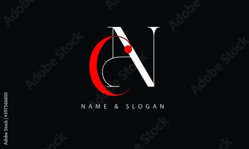 NC, CN, N, C abstract letters logo monogram