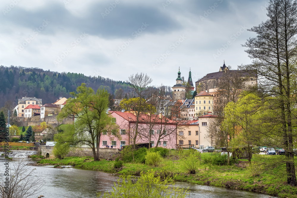 Fototapeta premium View of Loket city, Czech republic