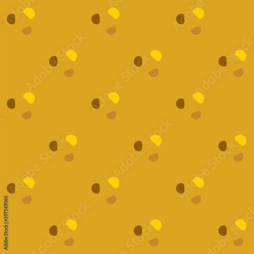 Fortuna gold geometric pattern of abstract elements. Fortuna gold background with yellow, brown abstract