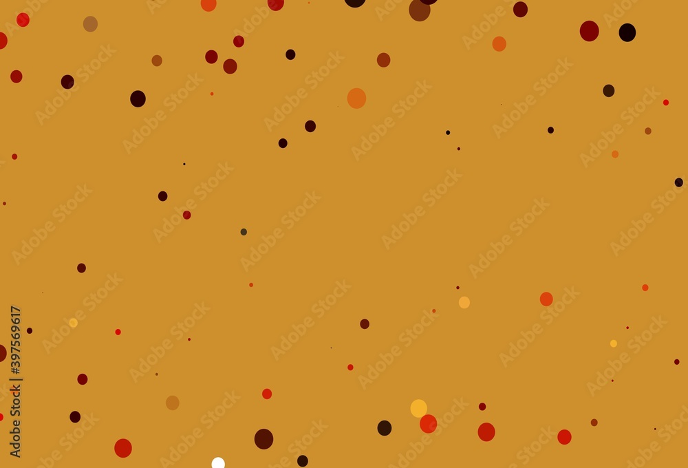 Light Red, Yellow vector layout with circle shapes.