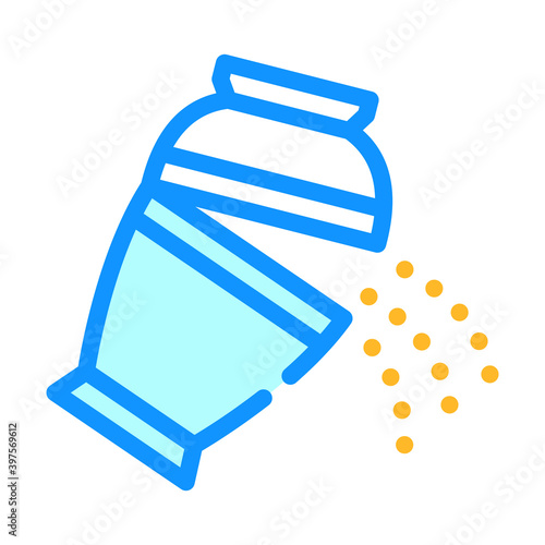 ashes of deceased pour out of urn color icon vector illustration