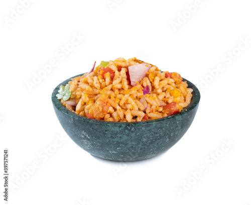 Homemade Bhelpuri is Savory Snack or Chaat. It is Made out of Puffed Rice, Vegetables And Tamarind Sauce it is Also Popular Street Food of India