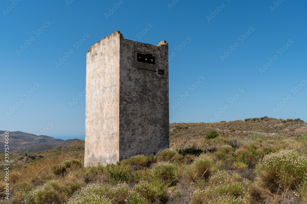 old mining shaft in southern Spain