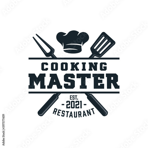 Master Chef Logo Design Vector Template

