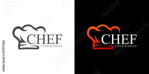 Kitchen Chef Logo Design Vector Template