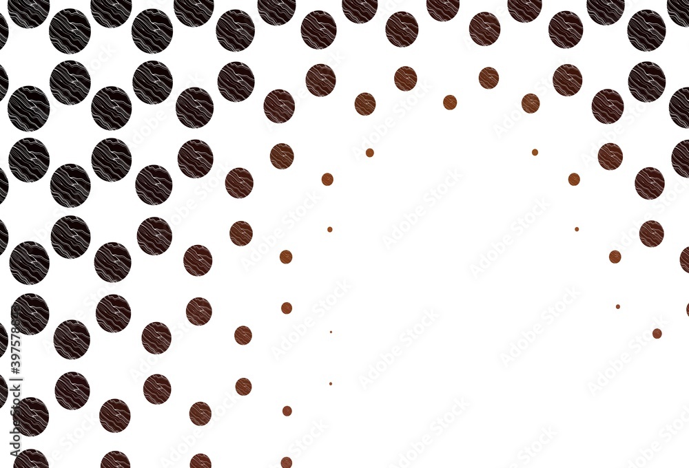Light orange vector cover with spots. Light orange vector cover with spots.