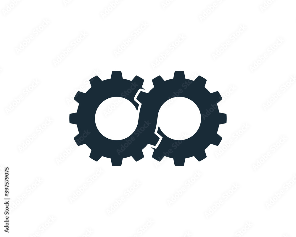 Gear Infinity Icon Vector Logo Template Illustration Design Gear Infinity Icon Vector Logo Template Illustration Design