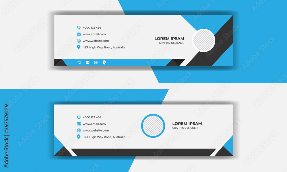Email signature template design. Corporate mail, business email signature design. Email signature template design. Corporate mail, business email signature design.