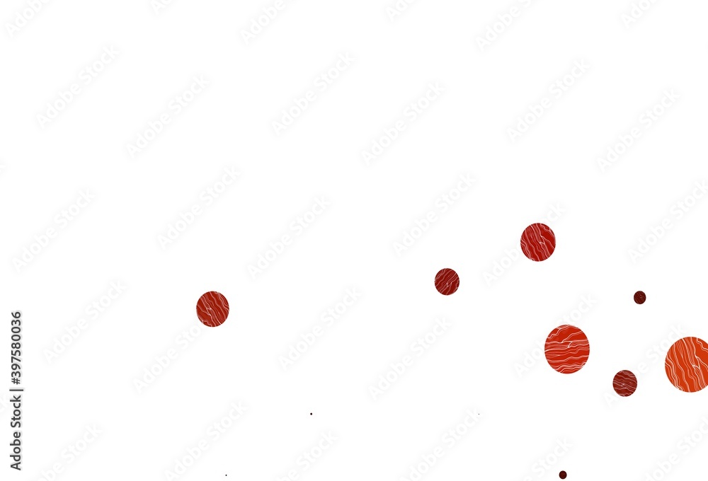 Light red, yellow vector texture with disks. Light red, yellow vector texture with disks.