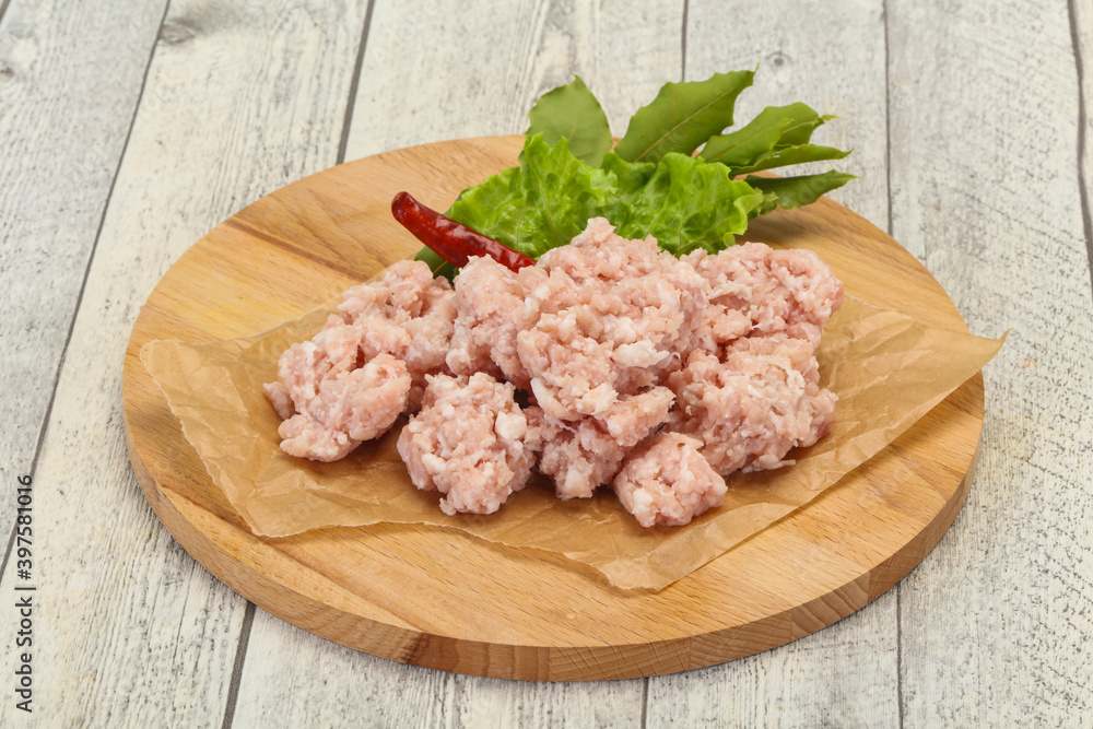 Homemade pork minced meat for cooking Homemade pork minced meat for cooking