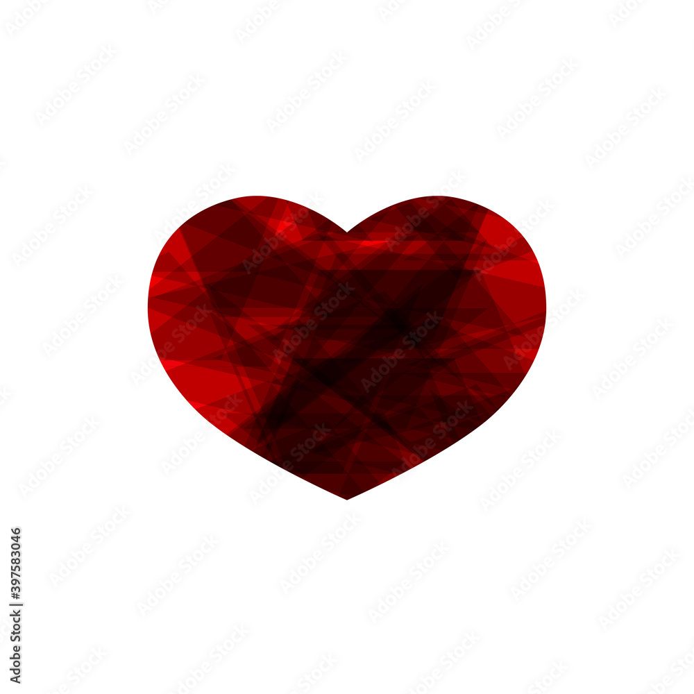 Heart icon, Valentines Day symbol, graphic design template, love sign, vector illustration Heart icon, Valentines Day symbol, graphic design template, love sign, vector illustration