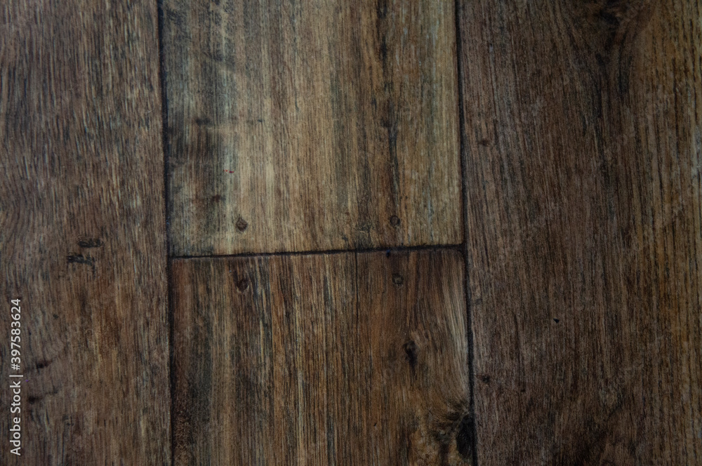 Naklejka premium Wooden parquet plank texture closeup for background