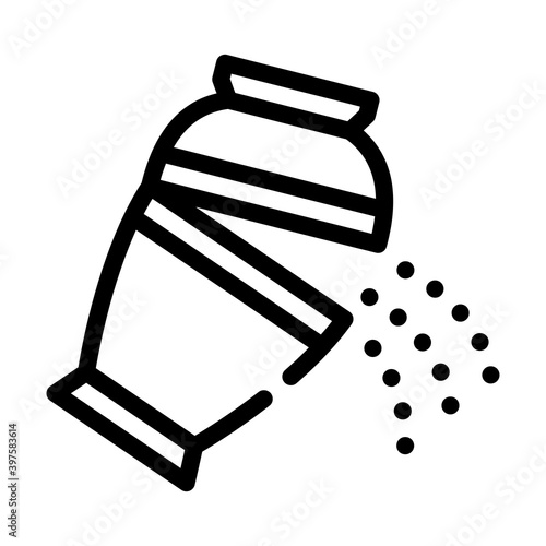 ashes of deceased pour out of urn line icon vector illustration