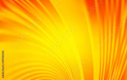 Light Orange vector pattern with wry lines.