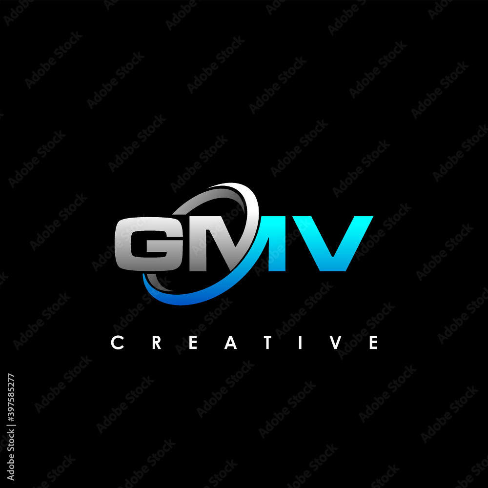 GMV Letter Initial Logo Design Template Vector Illustration	
