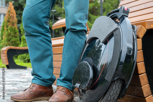 Electric unicycle, ecological urban transport