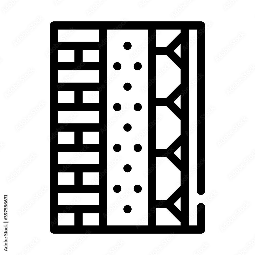 wall layers line icon vector illustration black wall layers line icon vector illustration black