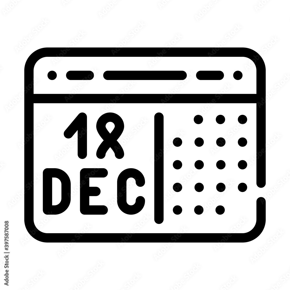 calendar date of sick aids hiv people line icon vector illustration calendar date of sick aids hiv people line icon vector illustration