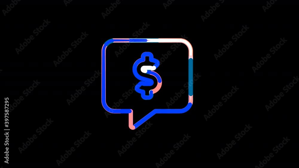Circles gather in symbol comment dollar. After it crumbles in a line and moves to the camera. Alpha channel black Circles gather in symbol comment dollar. After it crumbles in a line and moves to the camera. Alpha channel black