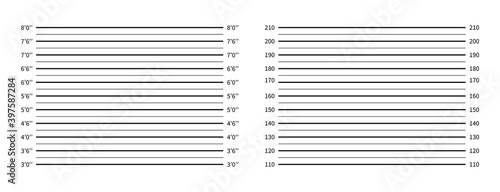 Police lineup or mugshot background. Vector illustration