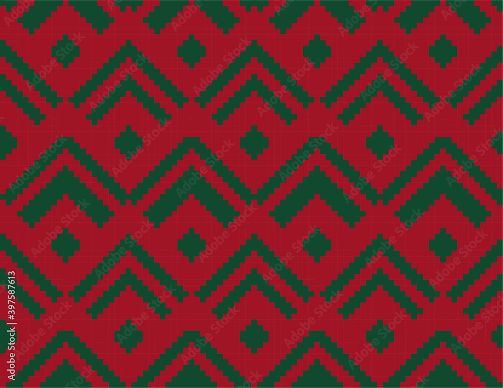 Red Chevron Seamless Pattern Background Red Chevron Seamless Pattern Background