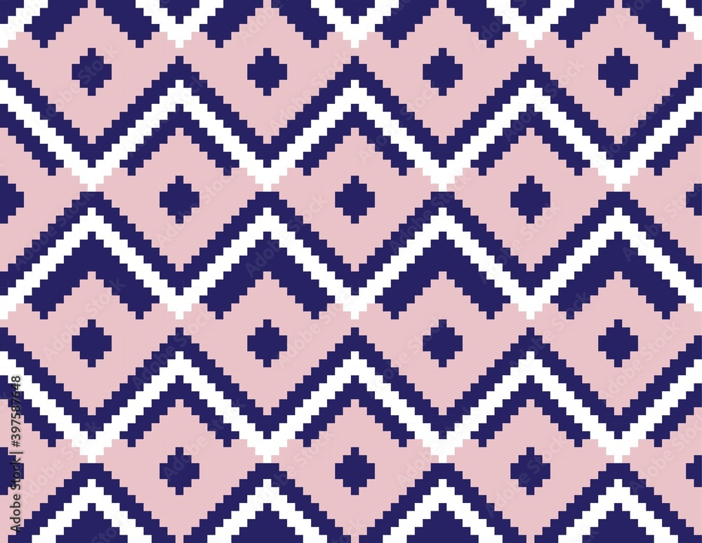 Pink Chevron Seamless Pattern Background Pink Chevron Seamless Pattern Background