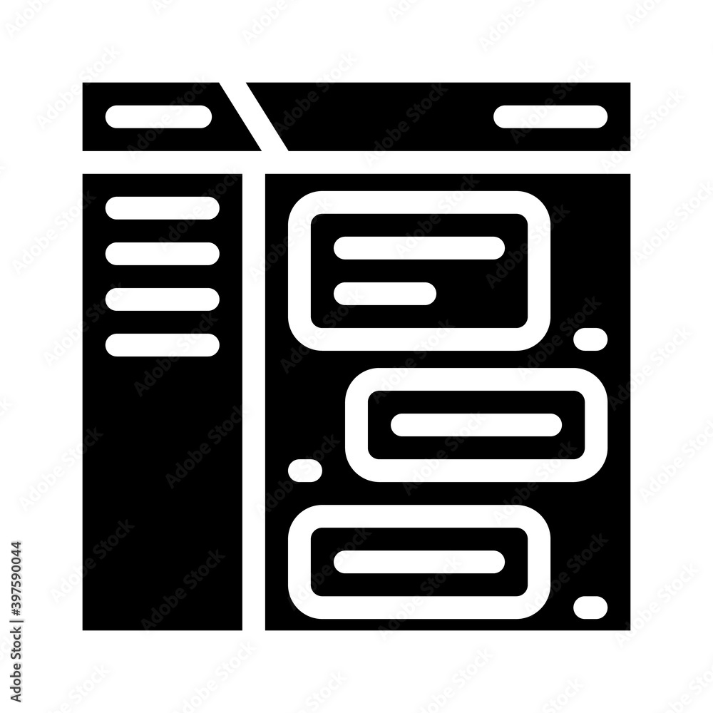 online communication with colleagues or partners glyph icon vector illustration online communication with colleagues or partners glyph icon vector illustration