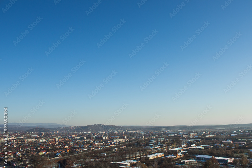 view of the city Mukachevo