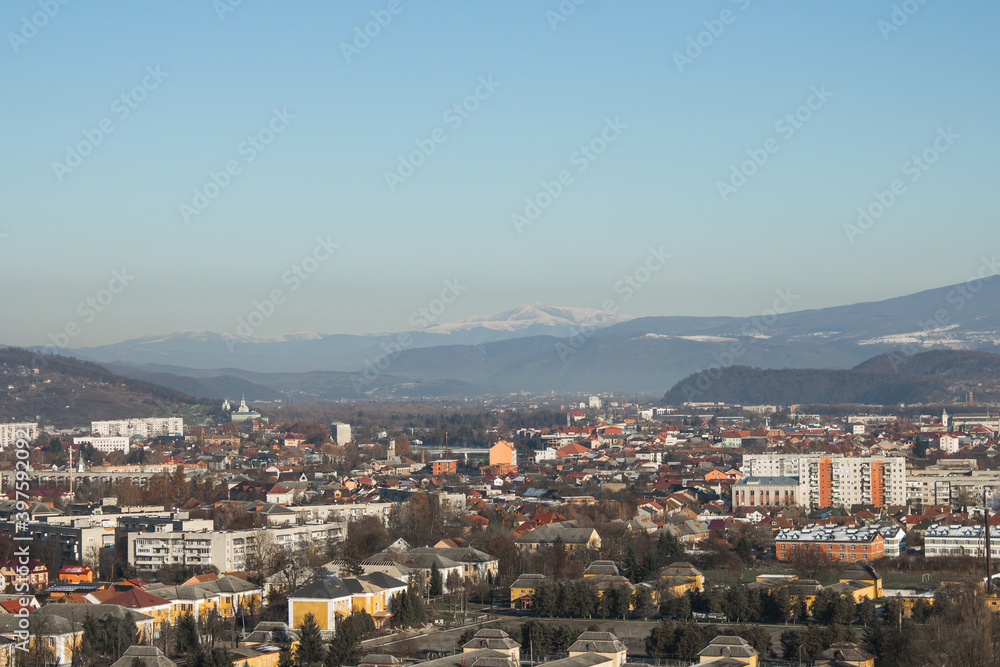 panorama Mukachevo city