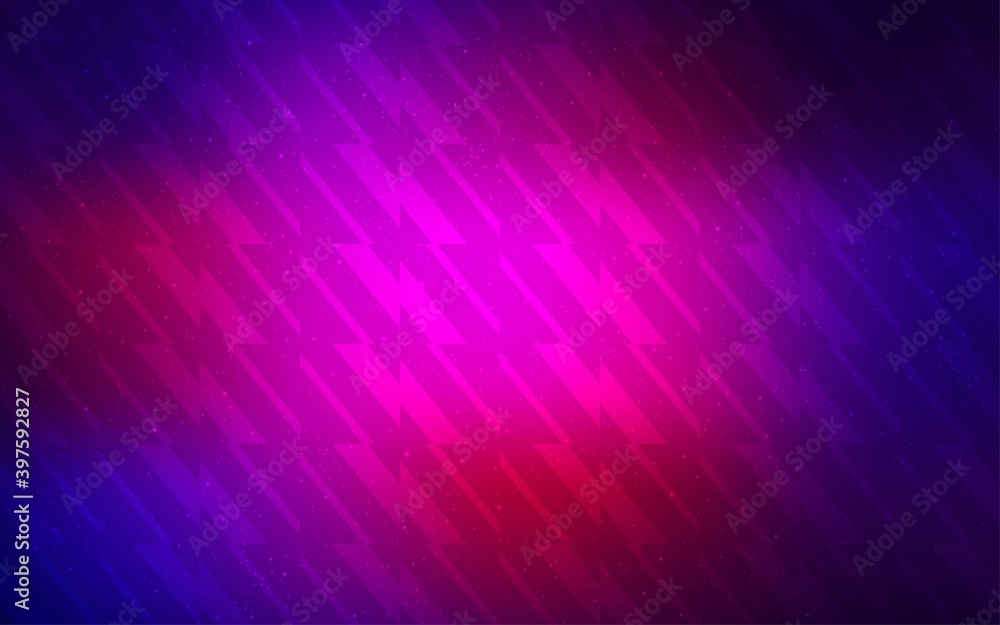 Fototapeta premium Dark Pink, Blue vector texture with colored lines.