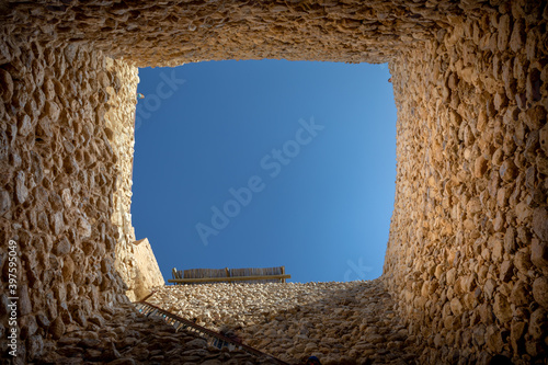 Obraz na plátně Tel Sheva and Tel Be'er Sheva are the Hebrew names, and Tell es-Seba the Arabic name of an archaeological site in southern Israel believed to be the remains of the biblical town of Beersheba