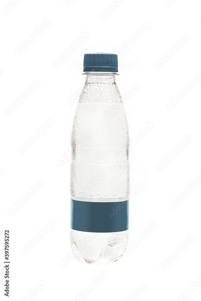 Layout bottles for soft drink on a white background with a blank label Layout bottles for soft drink on a white background with a blank label