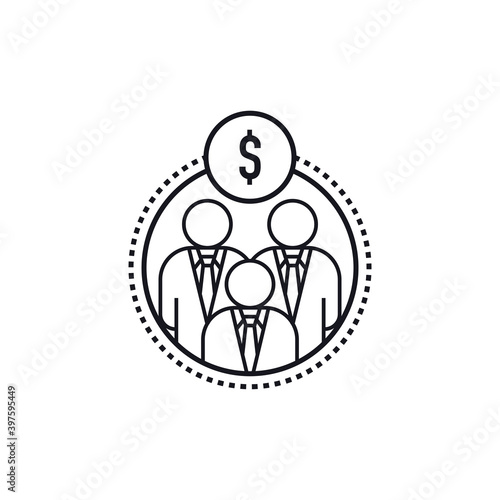 Investors icon. Stakeholders symbol modern, simple, vector, icon for website design, mobile app, ui. Vector Illustration