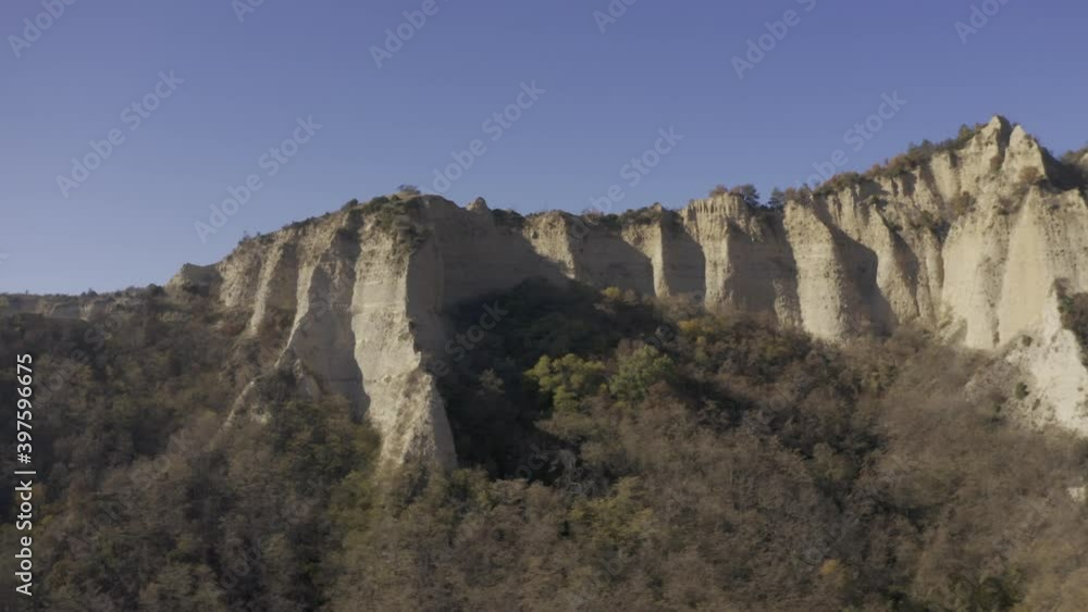 Aerial, Melnik Rock Pyramids, Bulgaria Aerial, Melnik Rock Pyramids, Bulgaria