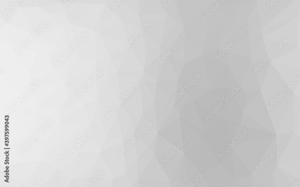 Light Silver, Gray vector polygonal background.