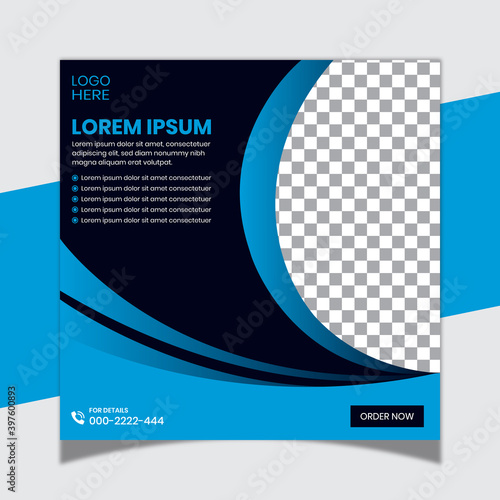 Corporate agency social media template