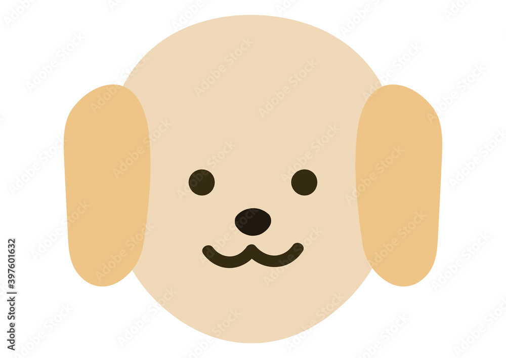ラブラドールレトリーバーの顔のイラスト Stock Vector Adobe Stock ラブラドールレトリーバーの顔のイラスト Stock Vector Adobe Stock