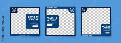 Collection of covid-19 vaccine social media posts. vaccine for covid-19. for the socialization of the covid-19 virus vaccination.
