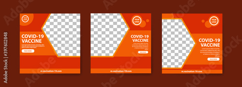 Collection of covid-19 vaccine social media posts. vaccine for covid-19. for the socialization of the covid-19 virus vaccination.