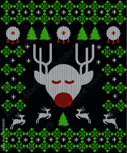 Christmas ugly sweater design