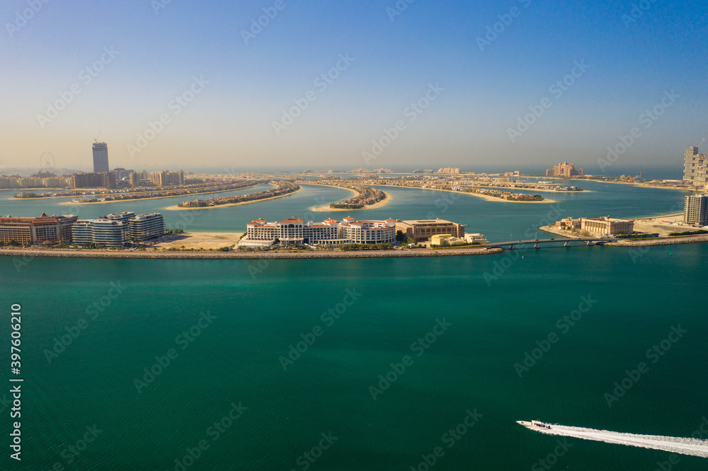 4k photo, The Palm Jumeirah, Artificial Island, East Crescent, Dubai