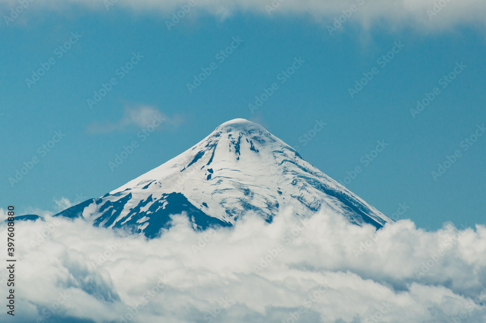 Osorno volcano in Chile similar to Mount Fuji, Puerto Varas Osorno volcano in Chile similar to Mount Fuji, Puerto Varas