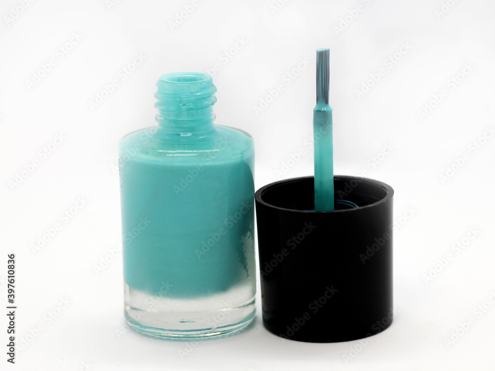 Blue nail Polish so close Blue nail Polish so close