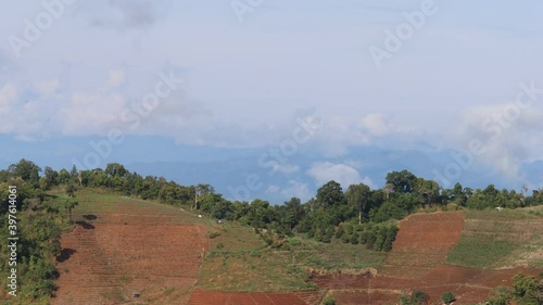 Beautiful Cloud time lapse, Dramatic stormy and cloud is moving mountain view,landscape time lapse, Vdo clip