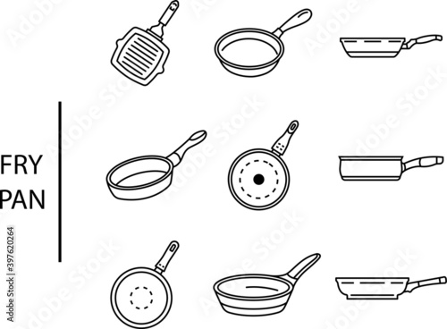 fry pan icon.