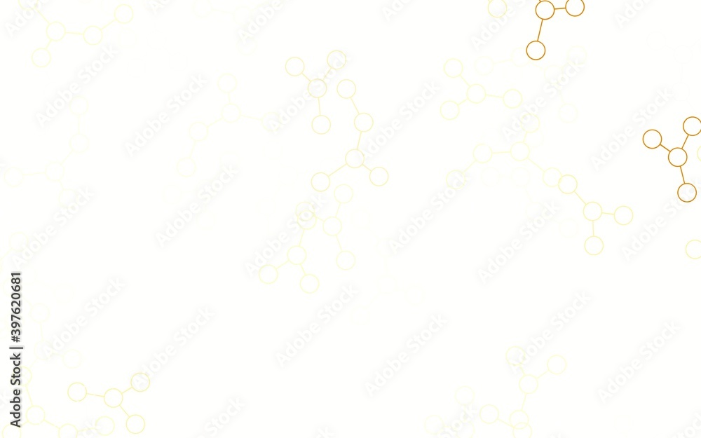Light Yellow vector texture with artificial intelligence concept. Light Yellow vector texture with artificial intelligence concept.