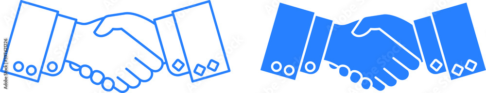 deal icon. trust icon vector deal icon. trust icon vector